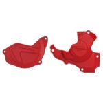 Polisport Kit Clutch+Ignition cover protector CRF450R (10-16) Red (24)