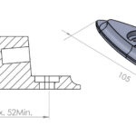 Puig Support Rear Mirror Hi-Tech Yamaha R3 16'