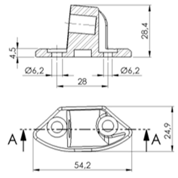 Puig Adapter Left Side For Fairing Yzf-R6 08'-