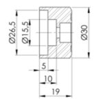 Puig Adapter Rear Mirror Hi-Tech Iv/Mp/Tracker Sportst