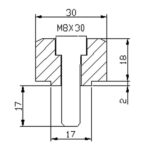 Puig Adapter Rear Mirror Hi-Tech Iv Bmw G310R C/Black