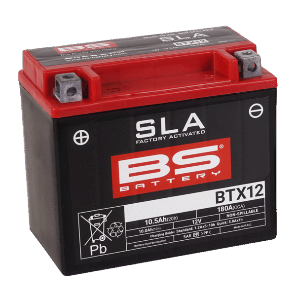 BS Battery BTX12 (FA) SLA - Sealed & Activated