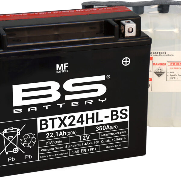 BS Battery BTX24HL-BS MF (cp) Maintenance Free