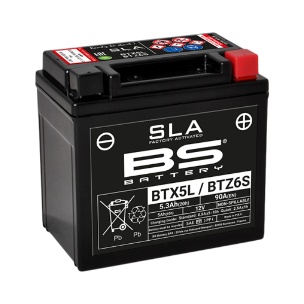 BS Battery BTX5L/BTZ6S (FA) SLA - Sealed & Activated
