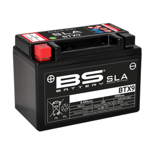 BS Battery BTX9 (FA) SLA - Sealed & Activated