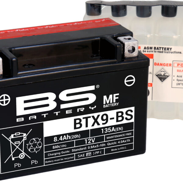 BS Battery BTX9-BS MF (cp) Maintenance Free