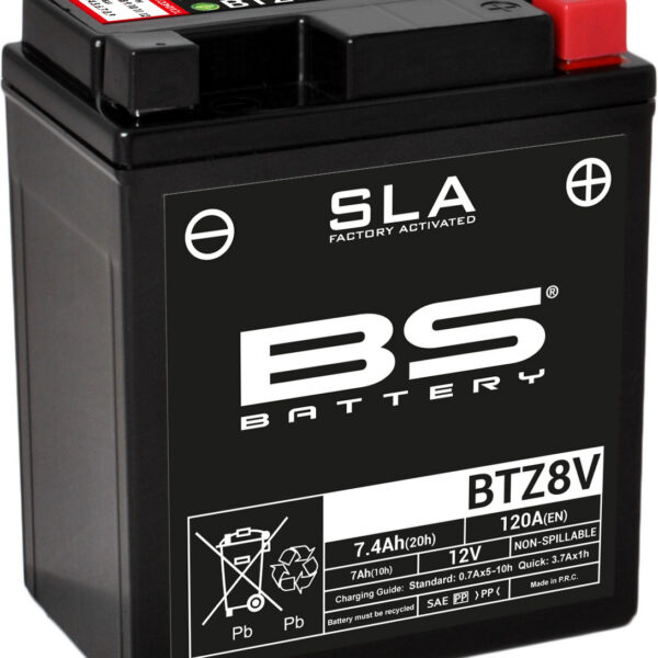 BS Battery BTZ8V (FA) SLA - Sealed & Activated
