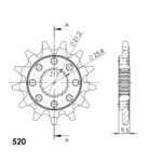 Supersprox Front sprocket 284.13 SC