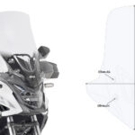 Givi Specific screen transparent 58 x 45 cm (H x W) CB 500 X (19)