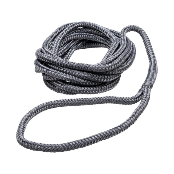 Qvarken Mooring Rope Dockline with eye 12mm 6m grey