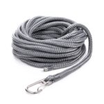 Qvarken Mooring Rope Dockline with hook 12mm 6m grey