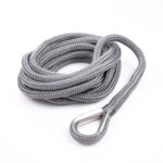 Qvarken Mooring Rope Dockline with thimble 12mm 3m grey