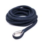 Qvarken Mooring Rope Dockline with thimble 12mm 3m navy