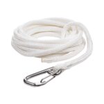 Qvarken Mooring Rope Dockline with hook 12mm 6m white