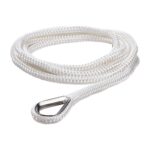 Qvarken Mooring Rope Dockline with thimble 12mm 3m white