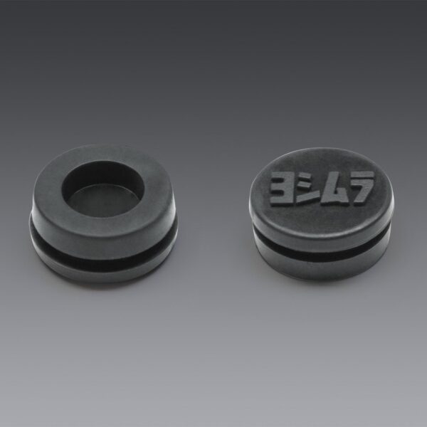 Yoshimura RUBBER GROMMET WITH LOGO TO COVER END-CAP INSERT HOLE FOR RS-9 MUFFLER
