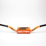 Scar Handlebar O² COLOR Ø28,6 (1 1/8) - HIGH - ORANGE Bar - ORANGE Bar pad