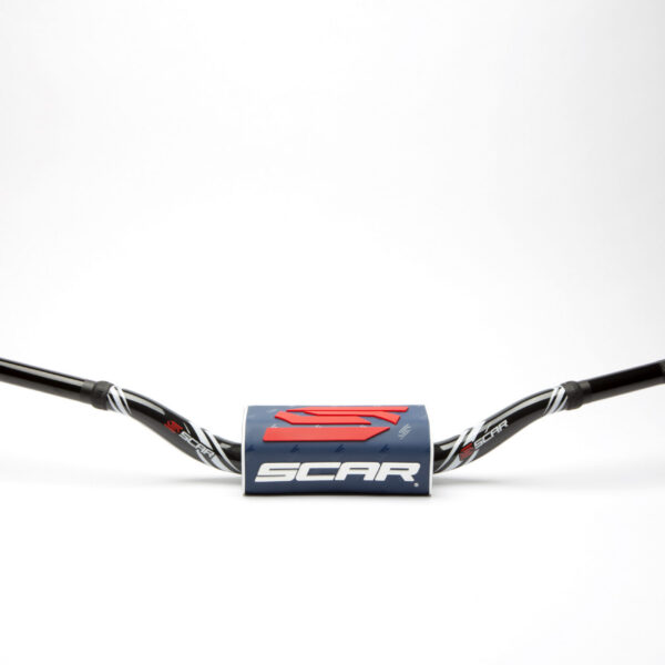 Scar Handlebar O² COLOR Ø28,6 (1 1/8”) - Yamaha YZ/YZF - BLACK Bar - DARK BLUE B