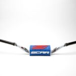 Scar Handlebar O² COLOR Ø28,6 (1 1/8) - 65/85 High Mini RC - WHITE Bar - BLUE B