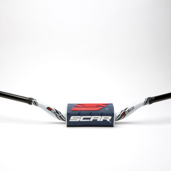 Scar Handlebar O² COLOR Ø28,6 (1 1/8”) - McGrath/Short Ktm - WHITE Bar - DARK BL