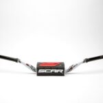 Scar Handlebar O² COLOR Ø28,6 (1 1/8) - RC - WHITE Bar - BLACK Bar pad
