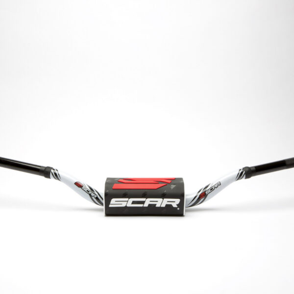 Scar Handlebar O² COLOR Ø28,6 (1 1/8”) - McGrath/Short Ktm - WHITE Bar - BLACK B
