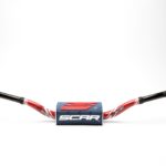 Scar Handlebar O² COLOR Ø28,6 (1 1/8) - Villopoto/Stewart - RED Bar - DARK BLUE