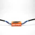 Scar Handlebar O² COLOR Ø28,6 (1 1/8) - McGrath/Short Ktm - BLUE Bar - ORANGE B