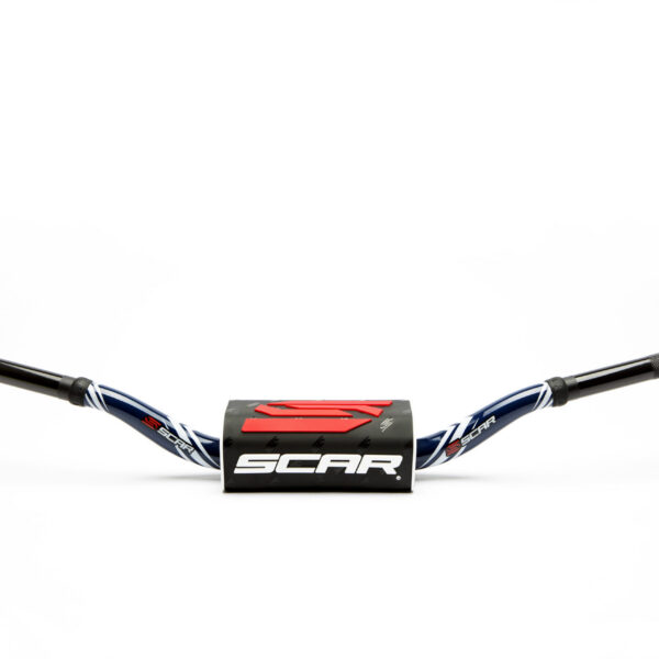 Scar Handlebar O² COLOR Ø28,6 (1 1/8”) - Yamaha YZ/YZF - DARK BLUE Bar - BLACK B