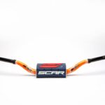 Scar Handlebar O² COLOR Ø28,6 (1 1/8) - RC - ORANGE Bar - DARK BLUE Bar pad