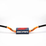 Scar Handlebar O² COLOR Ø28,6 (1 1/8”) - Yamaha YZ/YZF - ORANGE Bar - DARK BLUE