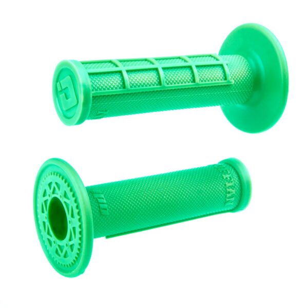 ODI Glue-On Grip Half-Waffle MX Single-Ply (Ruffian) FLO-Green