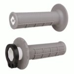 ODI Half-Waffle MX Lock-On Grip Set Grey / Soft Compound