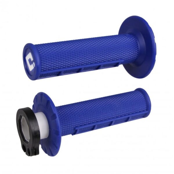 ODI Half-Waffle MX Lock-On Grip Set Blue