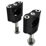 ODI MX BAR MOUNTS-OVERSIZED 1-1/8" (Drop-In Style) Shot Peened BLACK