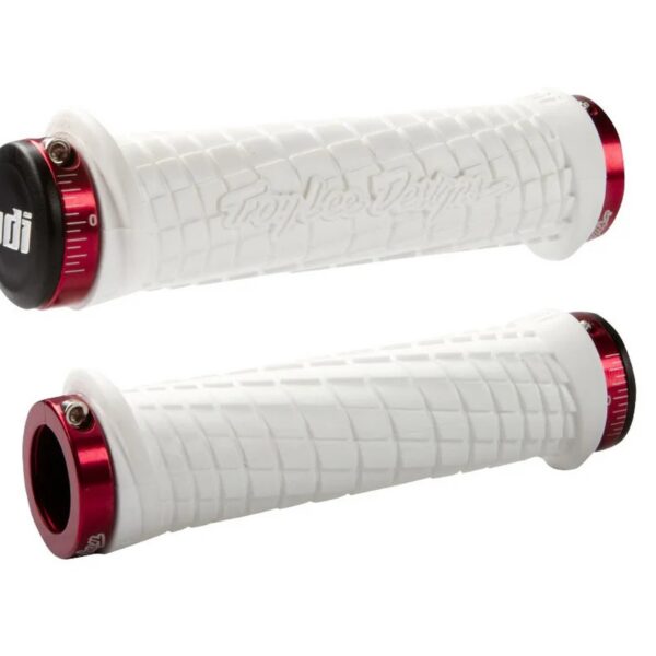 ODI Troy Lee Designs Signature Series White W/Red