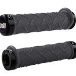 ODI ATV DUAL LOCK-ON GRIPS X-Treme Grip Graphite w/Black Clamps