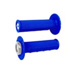 ODI Half-Waffle V2.1 ATV MX Grip 125mm Bright Blue/Silver
