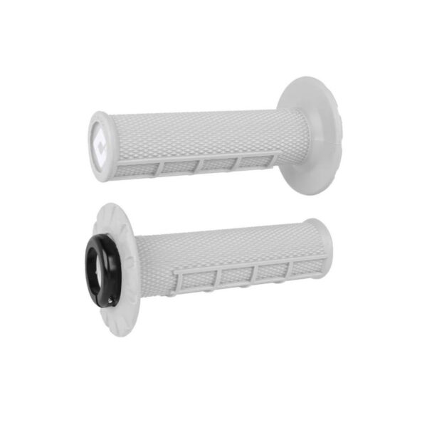 ODI Half-Waffle V2.1 ATV MX Grip 125mm Pro-Soft White/Black