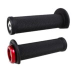 ODI (Single-Clamp) GRIPS RUFFIAN ATV/PWC - V2.1 L/O 125mm ¾ Flg Black w/Red Clam