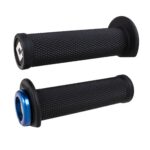 ODI (Single-Clamp) GRIPS RUFFIAN ATV/PWC - V2.1 L/O 125mm ¾ Flg Black w/Blue Cla