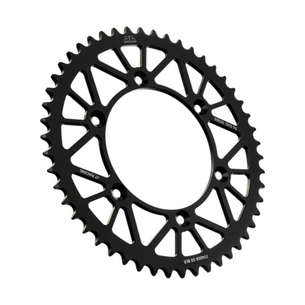 JT Rear Alu Sprocket 7075 T6 Black JTA808.50BLK