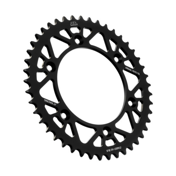 JT Rear Alu Sprocket 7075 T6 Black JTA897.45BLK