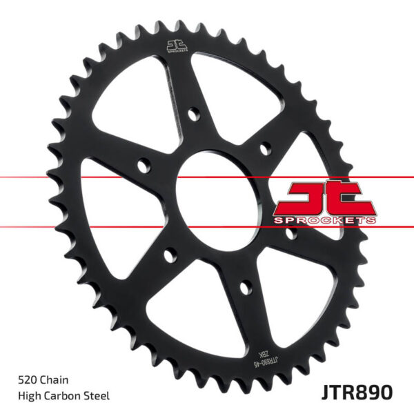 JT Rear Sprocket ZBK - Black Zinc JTR890.44ZBK
