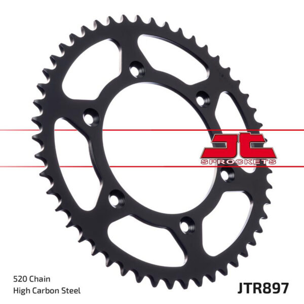 JT Rear Sprocket ZBK - Black Zinc JTR897.40ZBK
