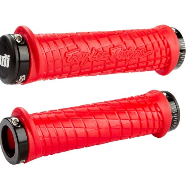 ODI LOCK-ON Grips Troy Lee Designs Signature Series Bright Red W/Black