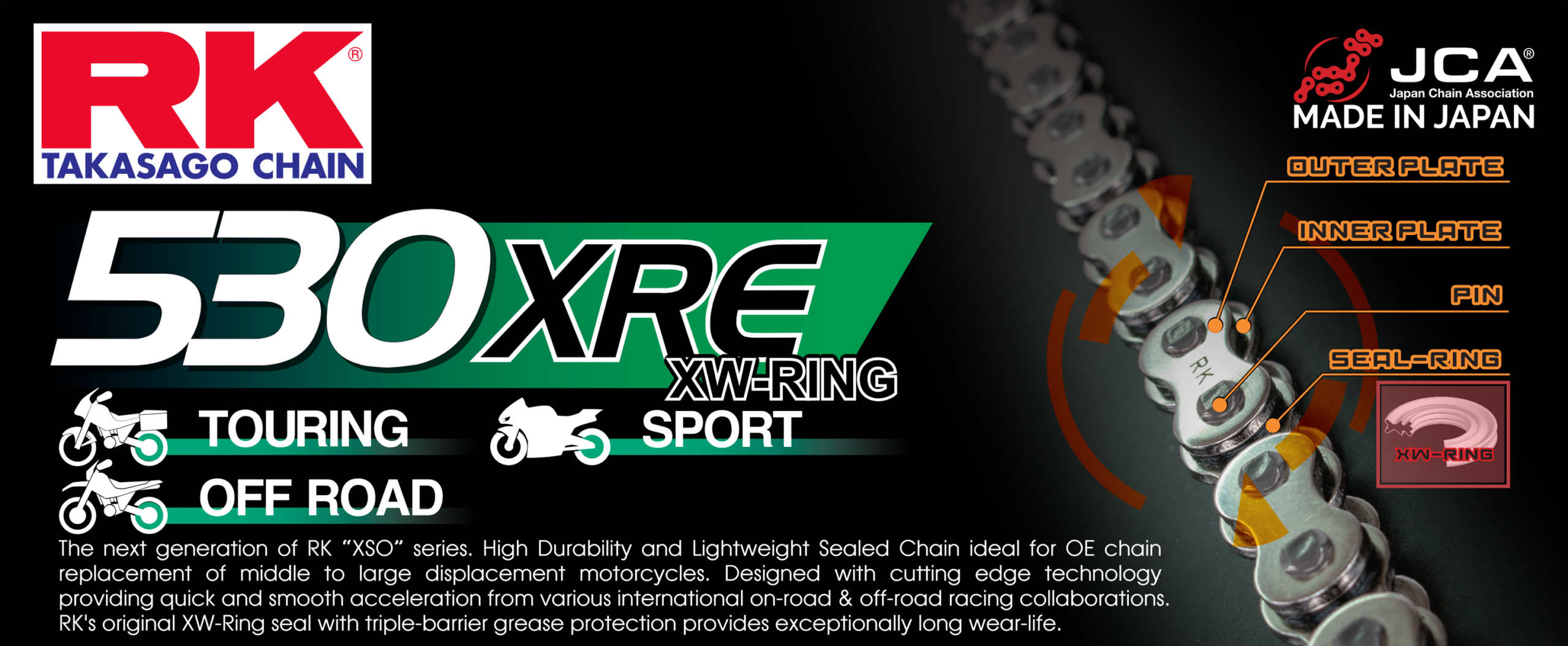 RK 530XRE XW-ringchain +CLF(rivet l.) - Image 11