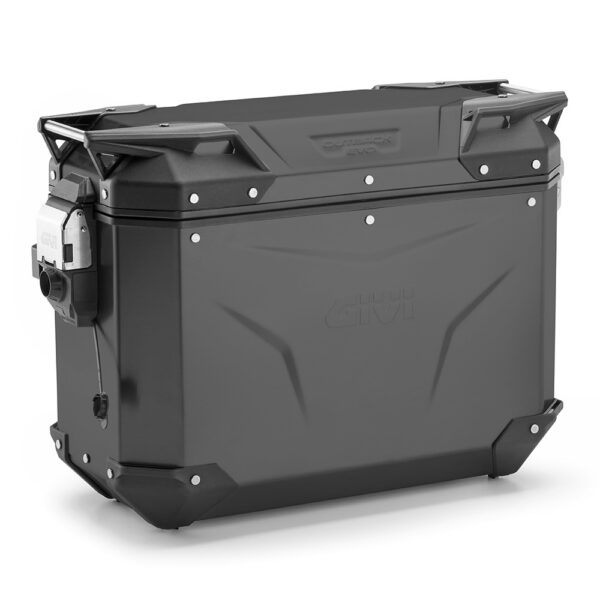 Givi Trekker Outback EVO Black alum. side-case right 37 ltr sold without lock