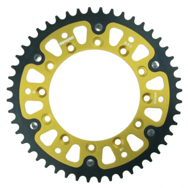 Supersprox Stealth Rear sprocketYA YZ/WRF/YZF 99- Gold 48