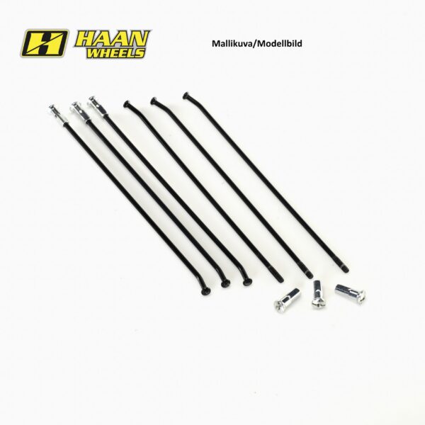 Haan spokeset 19" 36pcs stainless spokes/blue nipples